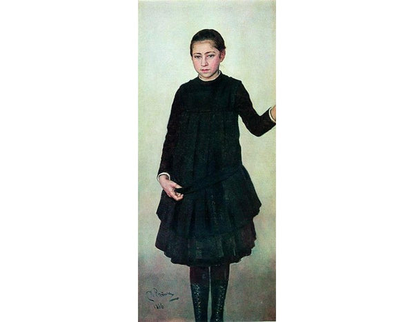 Portrait Of Vera Repina The Artists Daughter 1886 
