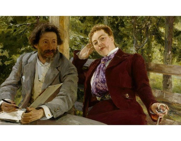 Double Portrait of Natalia Nordmann and Ilya Repin 