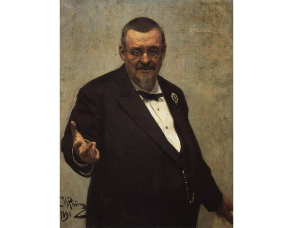 Portrait Of The Lawyer Vladimir Spasovitch 1891 