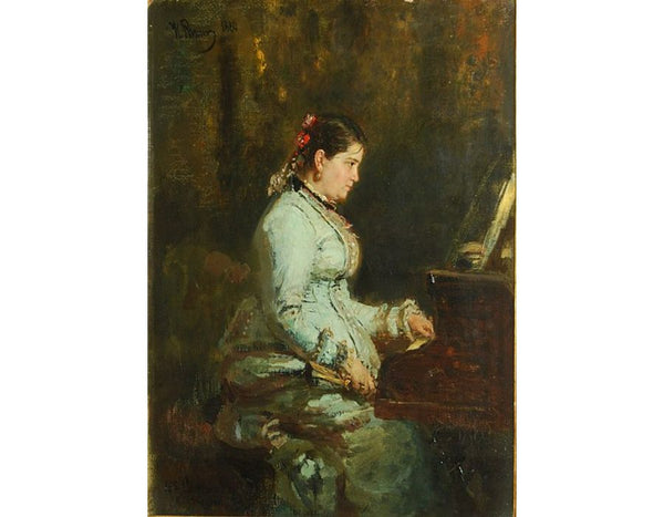 The piano. Portrait of S.V. Tarnovskaya 
