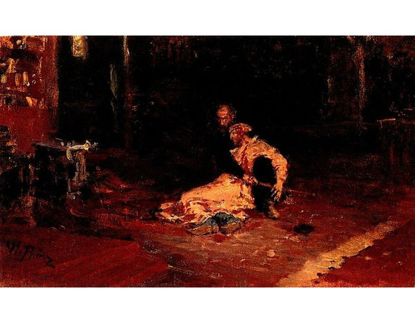 Ivan the Terrible and his son Ivan 1870-1873 (sketch) 