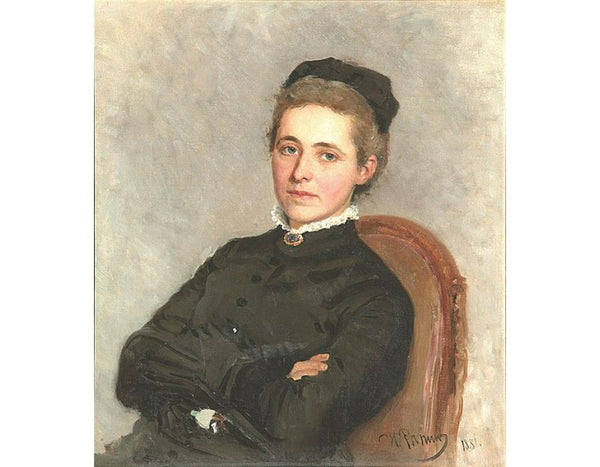 Portrait of of Julia Bogdanovna Repman, born Krause, wife of Dr. A.H. Repman 