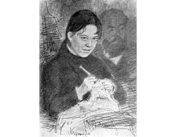 Portrait of E.L. Prahova and painter R.S. Levitsky 