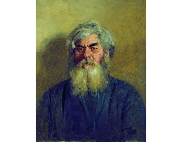 Peasant with an evil eye. Portrait of I. F. Radov, the artist's godfather 