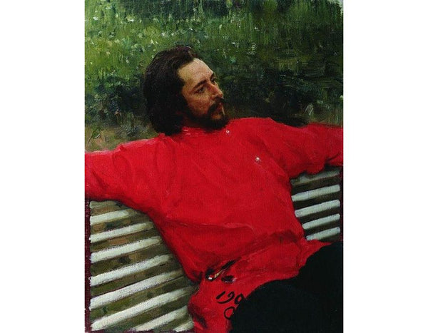Portrait of writer Leonid Nikolayevich Andreyev (Summer break) 