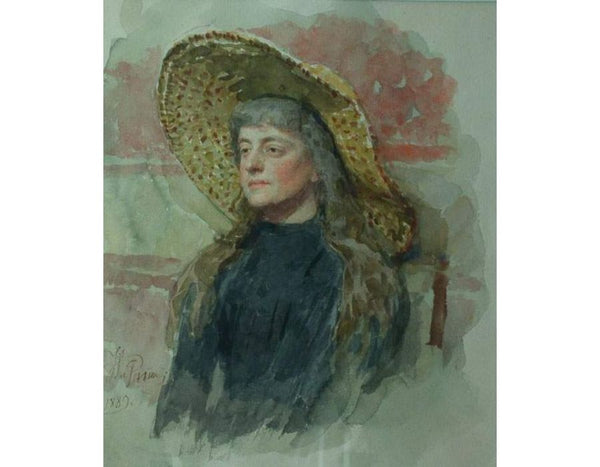 Portrait of painter Elizabeta Nikolayevna Zvantseva 