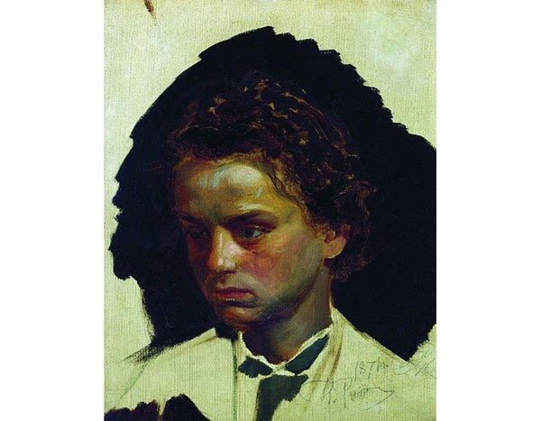 Youth portrait of sculptor Ilya Yakovlevich Ginzburg 