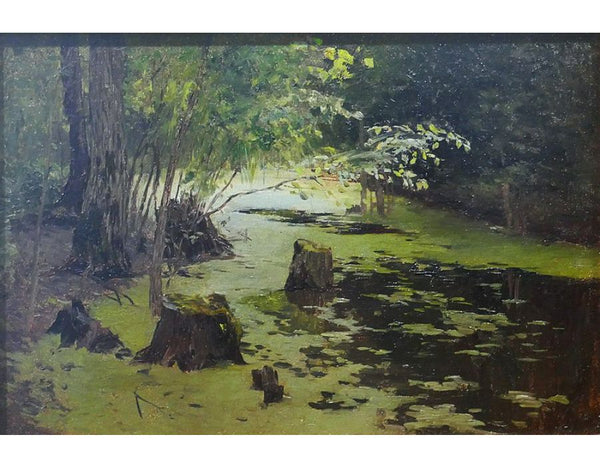 Water margin (A pond) Painting by Isaac Ilyich Levitan