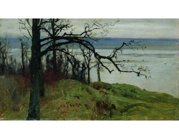 View of Volga from the high bank Painting by Isaac Ilyich Levitan