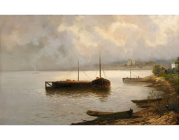 Volga Painting by Isaac Ilyich Levitan