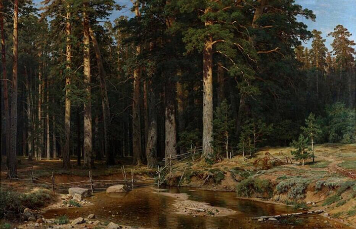 Mast Tree Grove 1898 Painting 