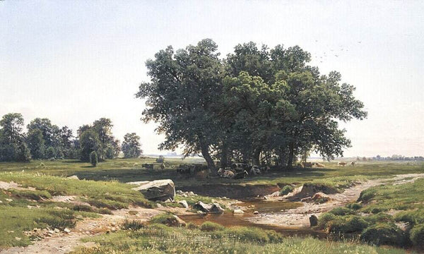 Oak Trees 1886 Painting 