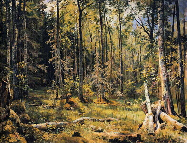Mixed Forest Shmetsk Near Narva 1888 Painting 