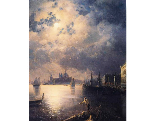 Byron in Venice Painting by Ivan Konstantinovich Aivazovsky