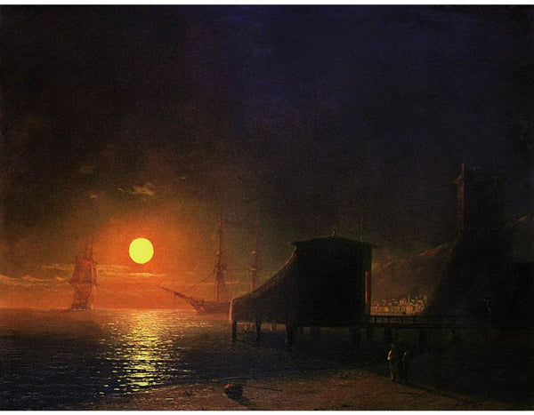 Moonlight in Feodosia Painting by Pierre Auguste Renoir