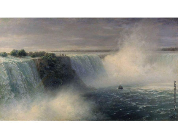 The Niagara waterfall Painting by Ivan Konstantinovich Aivazovsky