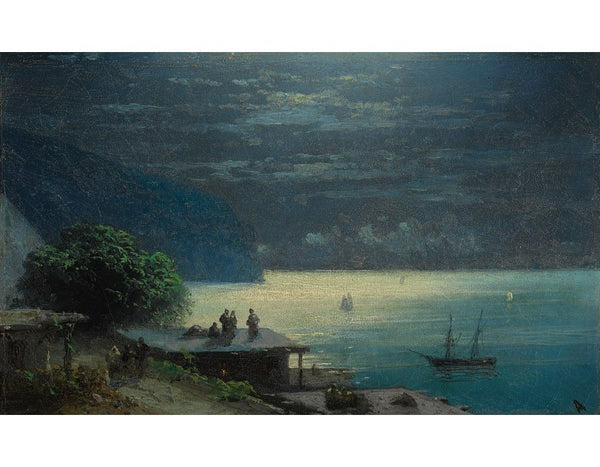 Crimean Coast By Moolight Painting by Pierre Auguste Renoir