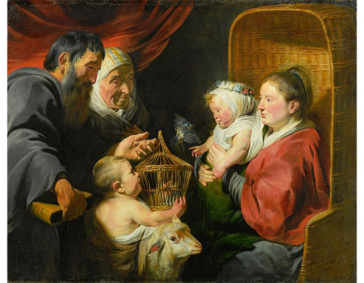 The Virgin and Child in the company of little St. John and his parents 