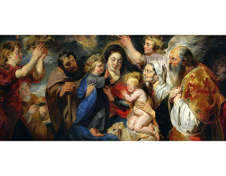 The Holy Family and child St. John the Baptist 