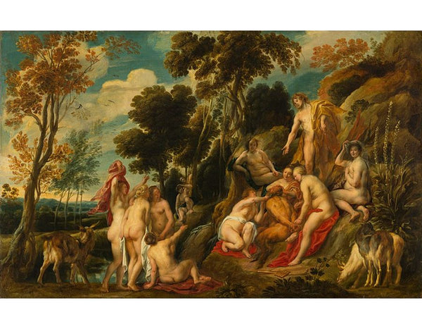 Pan punished by the Nymphs 