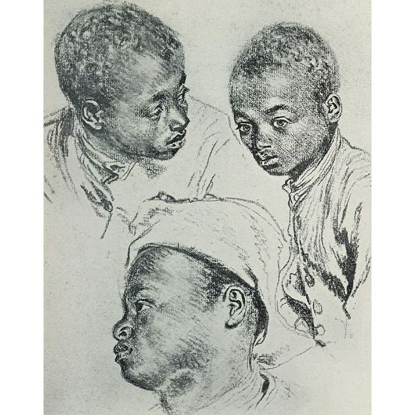 Three Studies of the Head of a Young Negro 