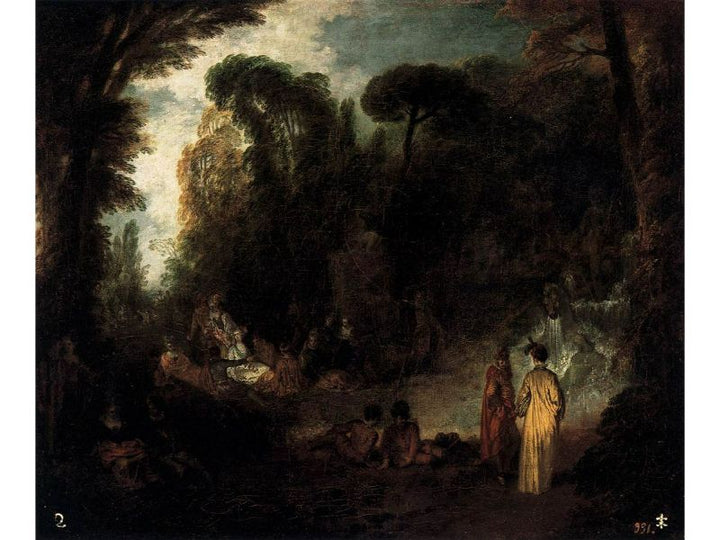 Gathering by the Fountain of Neptune 1714 