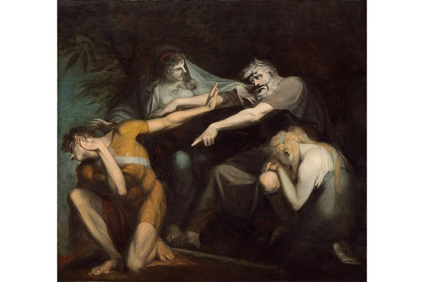 Oedipus Cursing His Son, Polynices Painting by Johann Henry Fuseli