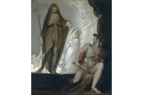 Teiresias foretells the future to Odysseus Painting by Johann Henry Fuseli