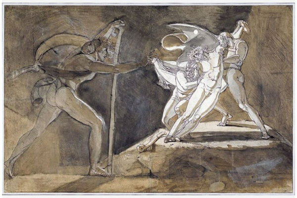 Edgar Feigning Madness Approaches King Lear Painting by Johann Henry Fuseli