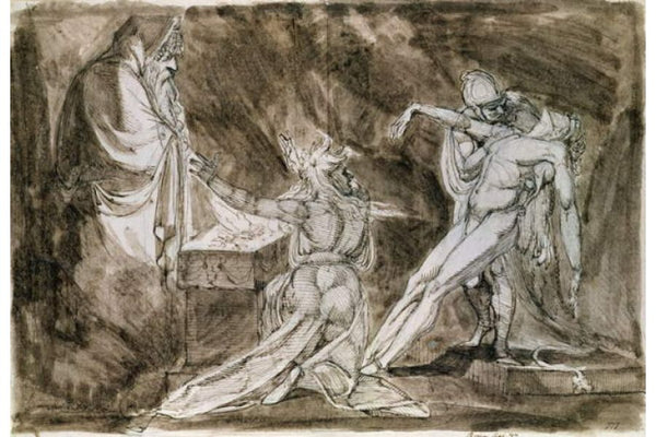 Study for Saul and the Witch of Endor Painting by Johann Henry Fuseli