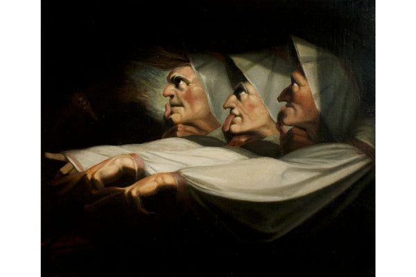 Macbeth', Act I, Scene 3, the Weird Sisters Painting by Johann Henry Fuseli