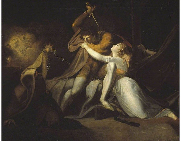 Percival Delivering Belisane from the Enchantment of Urma Painting by Johann Henry Fuseli