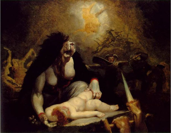 The Night-Hag Visiting the Lapland Witches Paintingby Johann Henry Fuseli