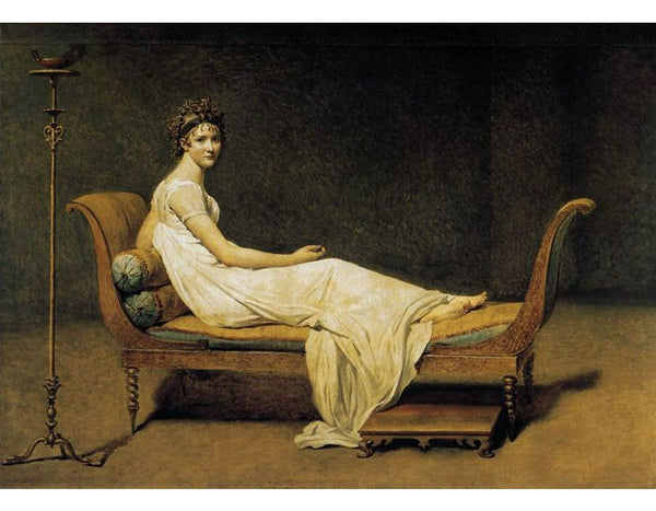 Madame Récamier 1800 Painting by Jacques Louis David.