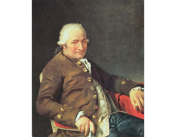 Portrait Of Charles Pierre PeCoul Contractor Of Royal Buildings Painting by Jacques Louis David