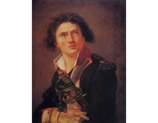 Portrait Of Lazre Hoche 1793 Painting by Jacques Louis David