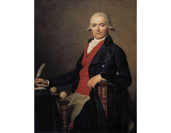 Gaspard Meyer or The Man in the Red Waistcoat Painting by Jacques Louis David