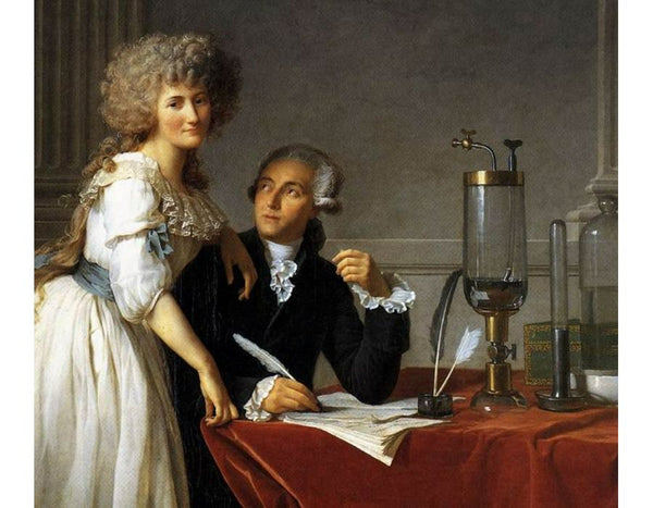 Portrait of Antoine-Laurent and Marie-Anne Lavoisier (detail) 1788 Painting by Jacques Louis David.