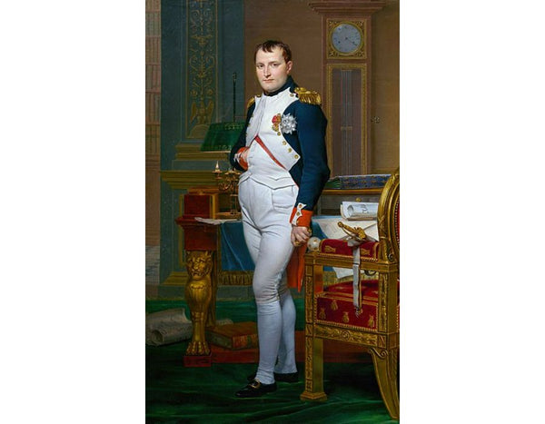 Napoleon in his Study 1812 Painting by Jacques Louis David.