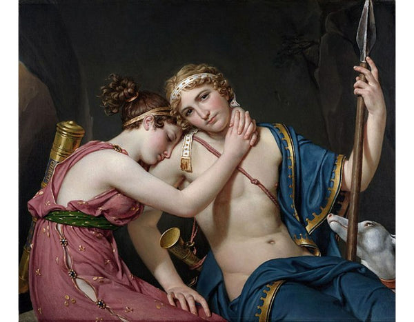 The Farewell of Telemachus and Eucharis Painting by Jacques Louis David