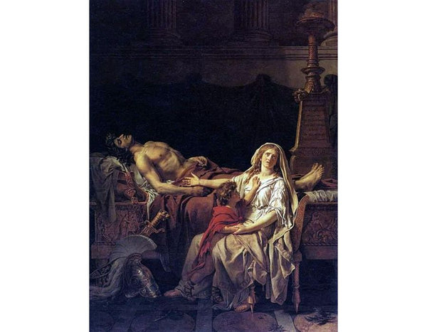 Andromache Mourning Hector 1783 Painting by Jacques Louis David