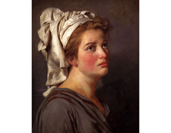 Portrait Of A Young Woman In A Turban Painting by Jacques Louis David