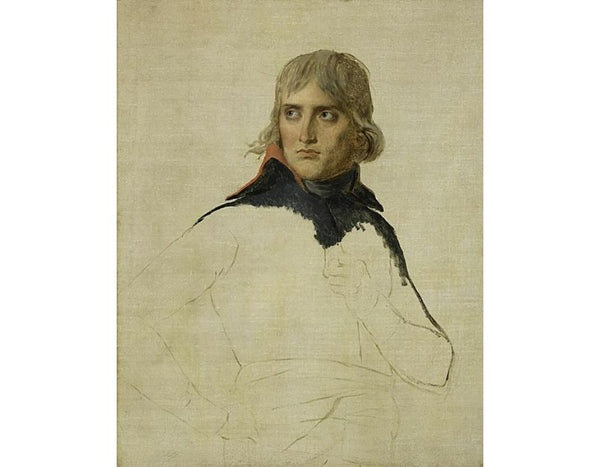 Bonaparte (unfinished) 1798, Painting by Jacques Louis David