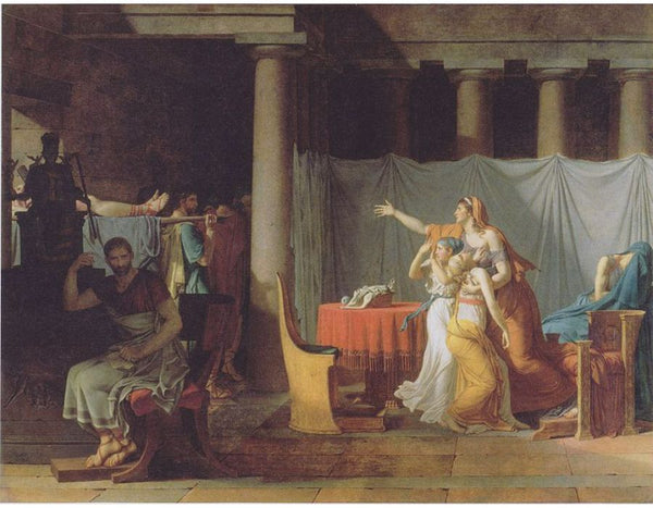 Lictors Bringing Brutus the Bodies of His Sons Painting by Jacques Louis David
