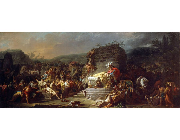 The Funeral of Patroclus Painting by Jacques Louis David