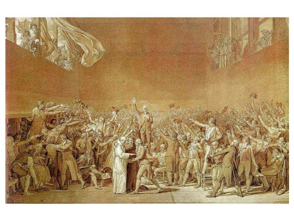 Tennis Court Oath Painting by Jacques Louis David