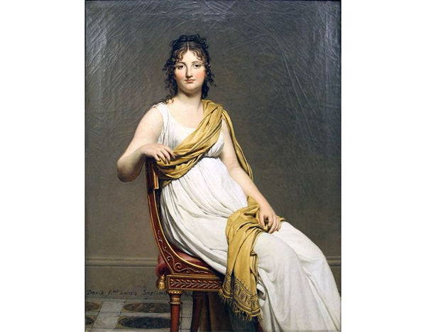 Mada me Raymond de Verninac 1798-99 Paintingby Jacques Louis David