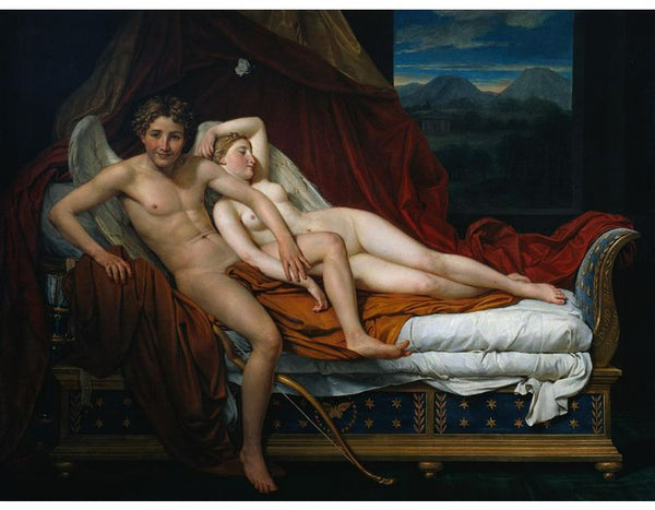 C upid and Psyche 2 Painting by Jacques Louis David