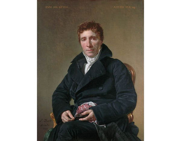 Portrait of Emmanuel-Joseph Sieyès 1817 Painting by Jacques Louis David