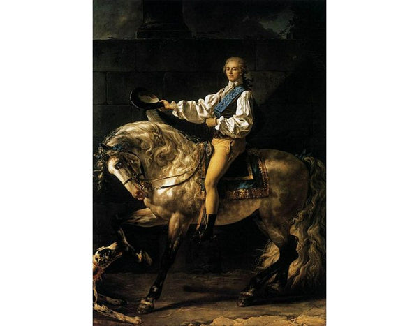 Portrait of Count Stanislaw Potocki Painting by Jacques Louis David